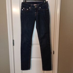 True Religion Womens Denim Skinny Jeans Size 25